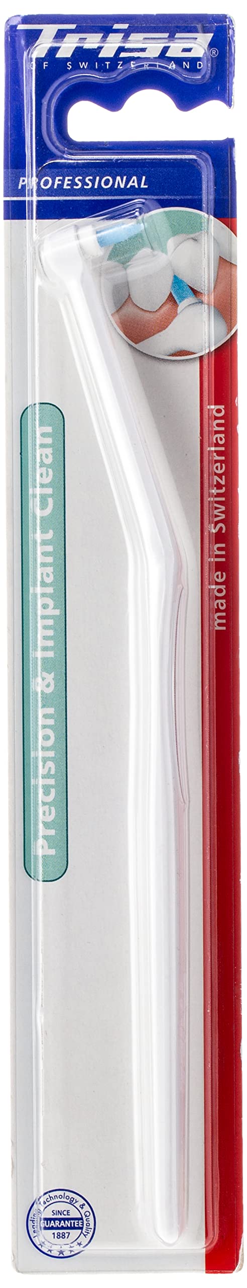 Trisa Professional Precision & Implant Clean Brush, Intended For People Who Perform Dental Implants Or Wear Brace,Swiss made, 1 pc.