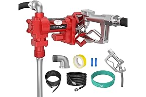 Trupow 12V 20 GPM Fuel Transfer Pump with Discharge Hose for Oil