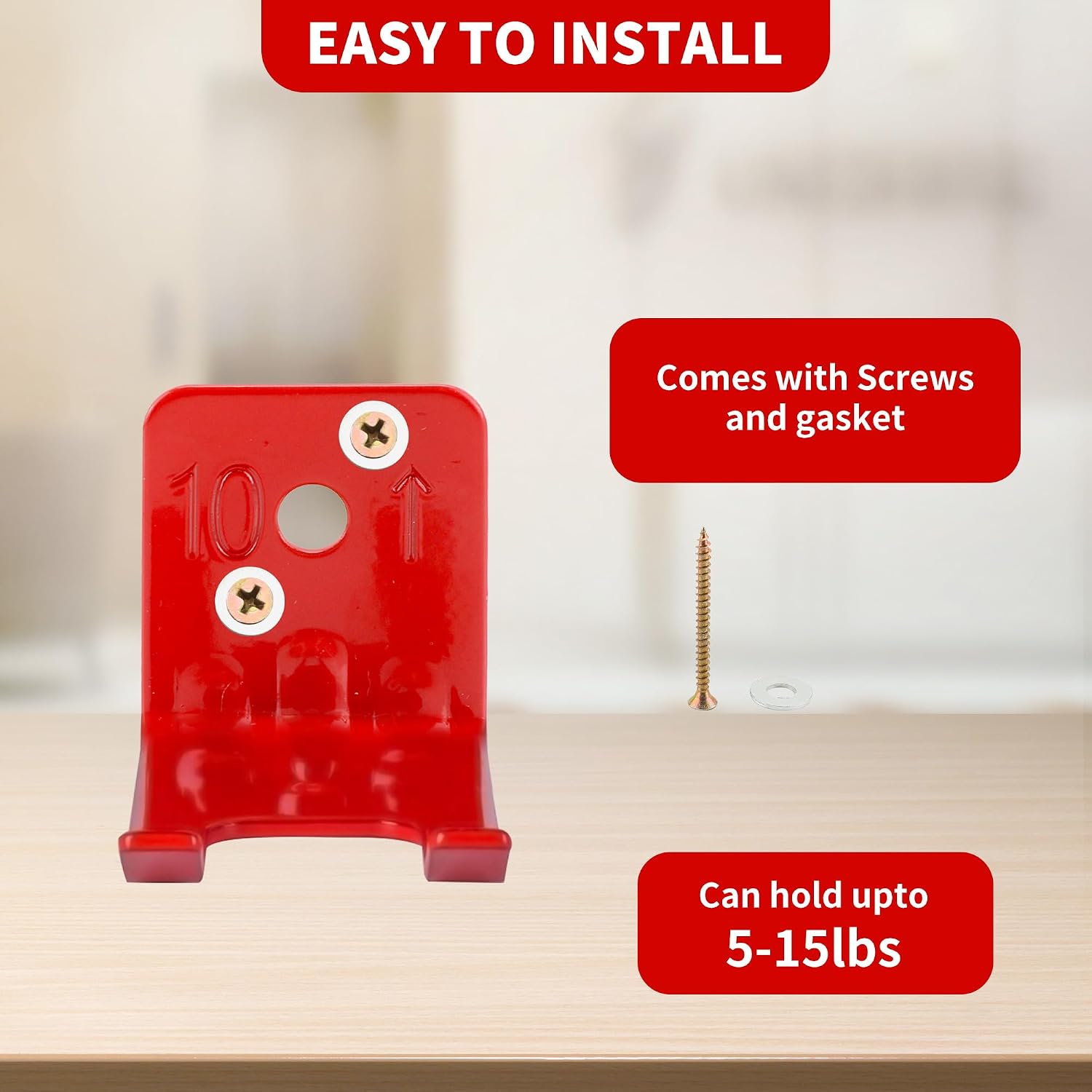 12 Pack Fire Extinguisher Bracket Universal Fire Extinguisher Wall Mounts Fire Extinguisher Wall Hook Holder Hanger for 5 lb-13 lb,with Screws