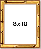 Vista 171 de Poster Palooza Marco de madera maciza de bambú dorado de 12 x 8 pulgadas con acrílico UV, respaldo de tablero de espuma y accesorios para colgar