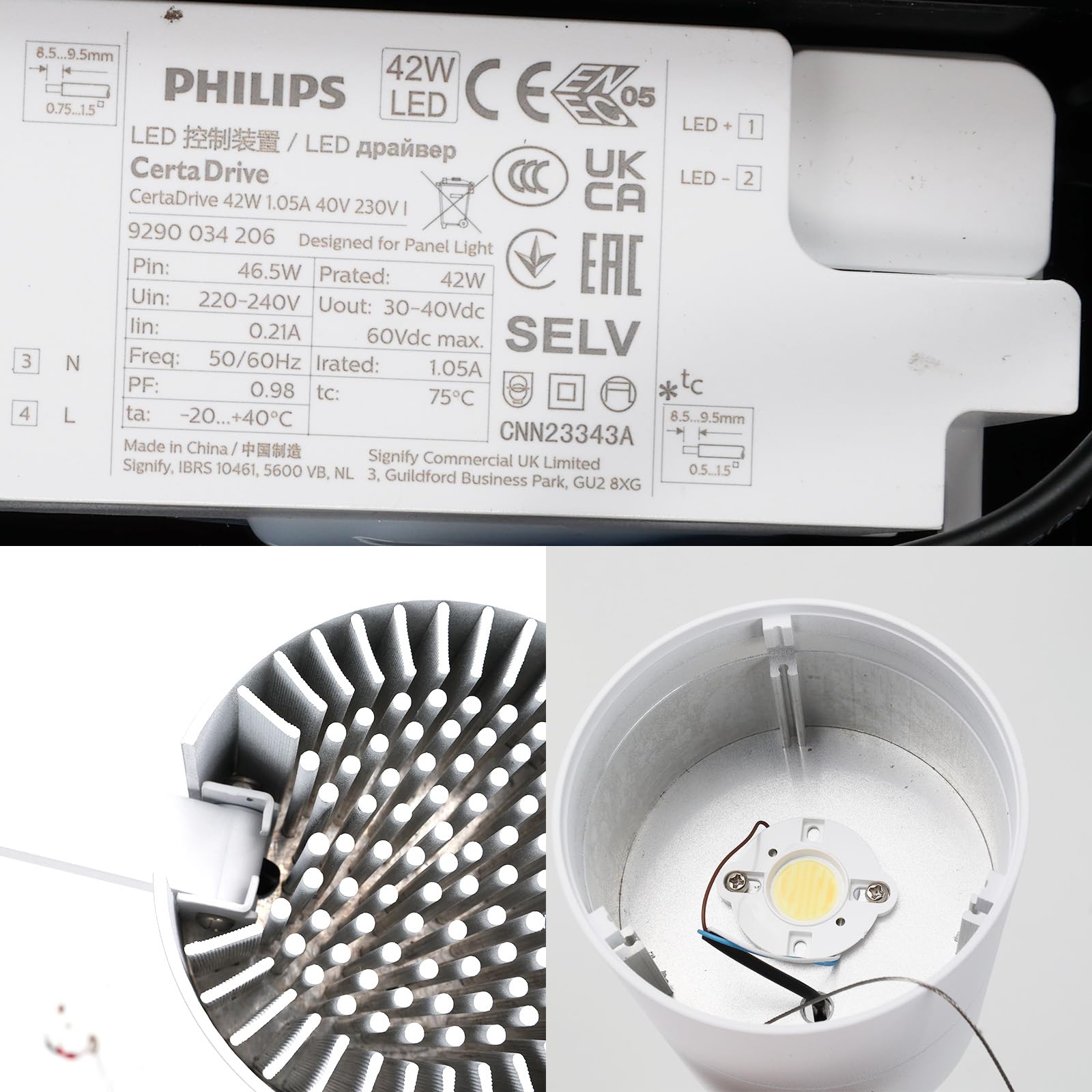 Alpinaluz Foco LED Blanco para Carril Monofásico 220V – 40W con CCT Ajustable 3000K/4000K/6000K – Proyector de Alta Potencia y Disipación de Calor – Orientable para Tiendas y Galerías