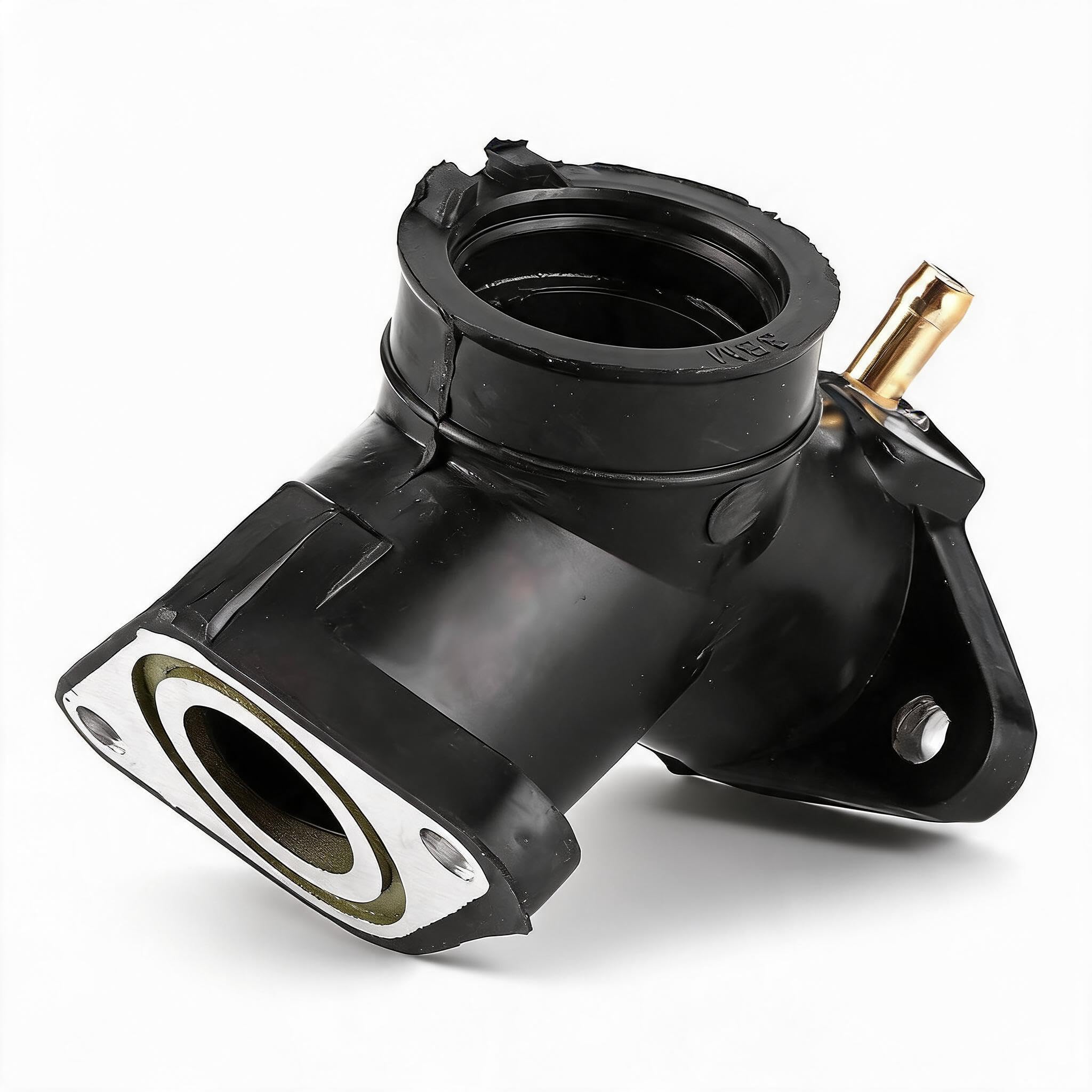 SENECESLI Collecteur d'admission de Carburateur, Adaptateur de Connecteur de Carburateur de Moto pour Virago XV125 XV250 avec Joint Torique, Caoutchouc Résistant à l'huile