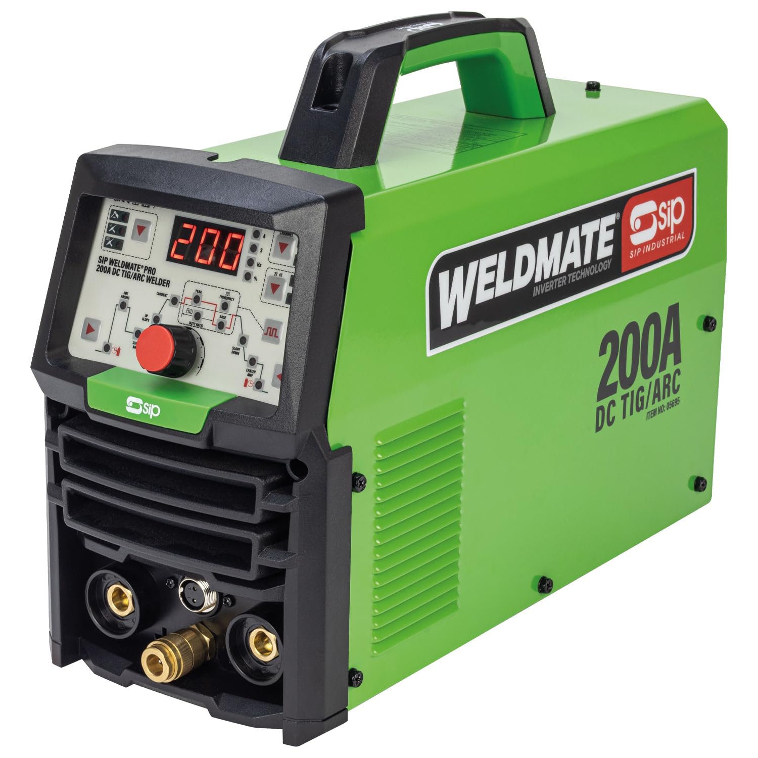 SIP WELDMATE PRO DC Pulse TIG Inverter Welder 230V 200A TIG/ARC Portable Welding Machine