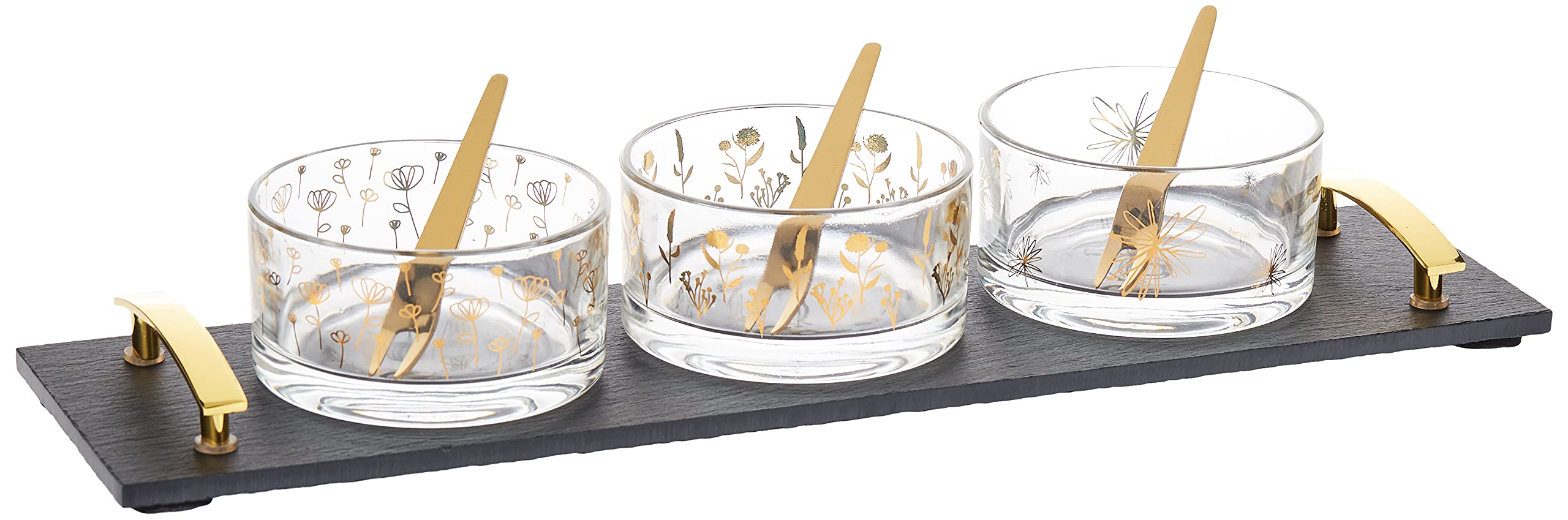 Feast 7-Piece Dessert Bowl and Tray Set