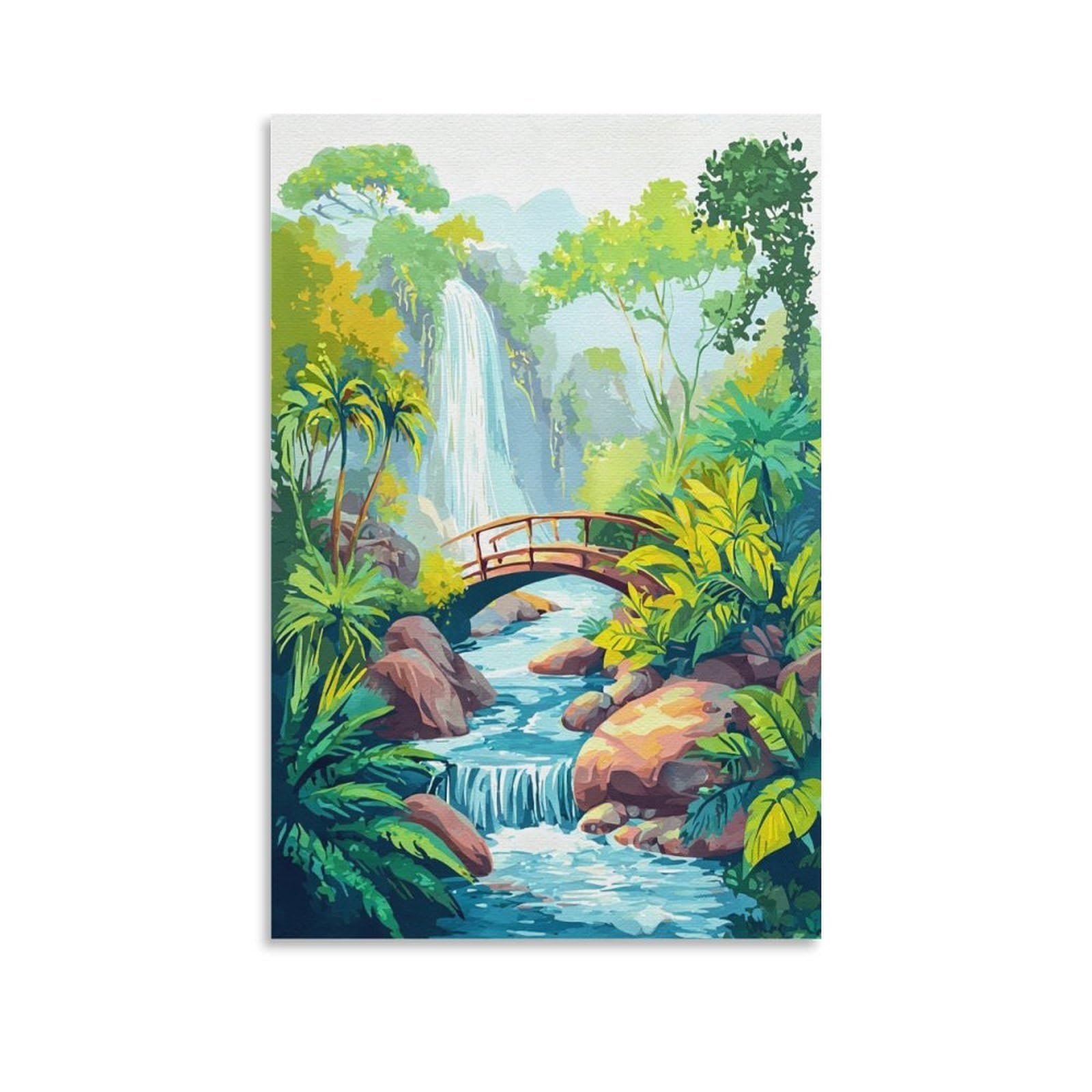 ZBBGGOZ Daintree Posters 08x12inch(20x30cm) Canvas Wall Posters And Art Picture Print Modern Family Bedroom Decor