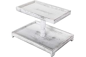 Farmhouse Rectangle Tiered Tray Stand