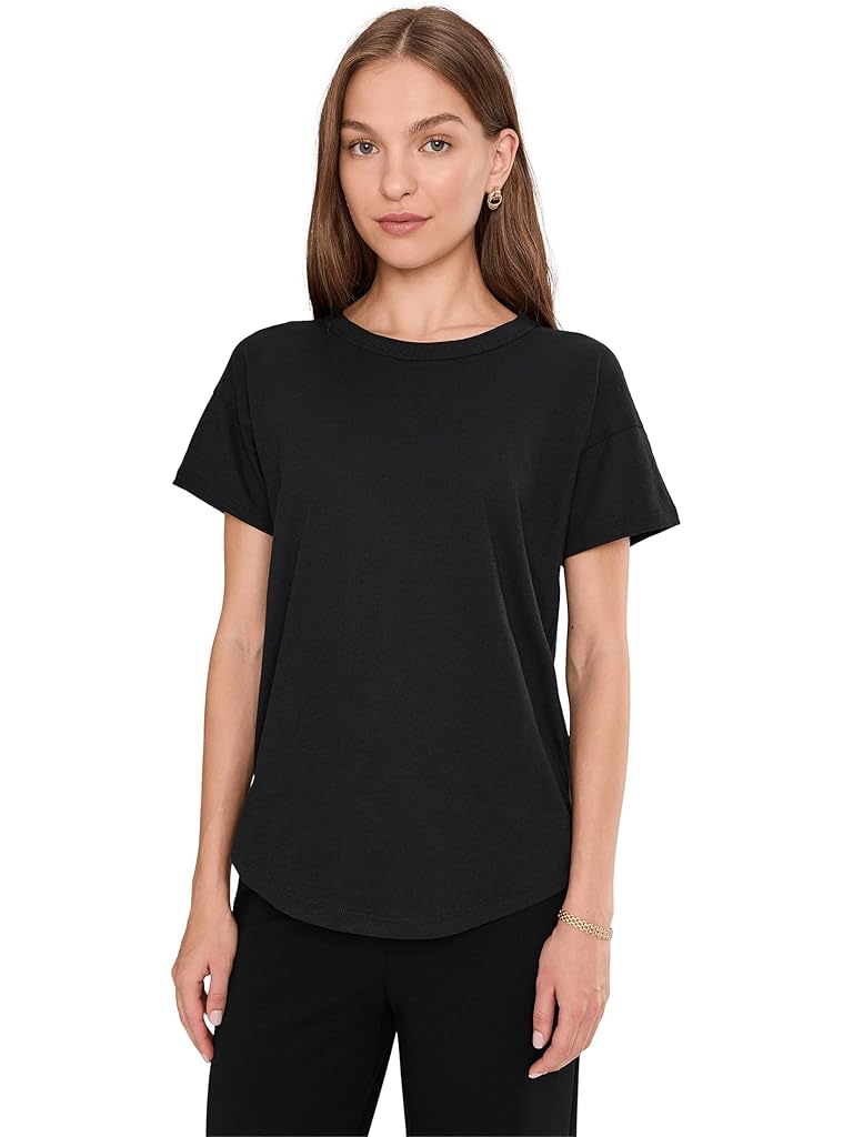 Black Madewell Whisper Cotton Rib-Crewneck Tee