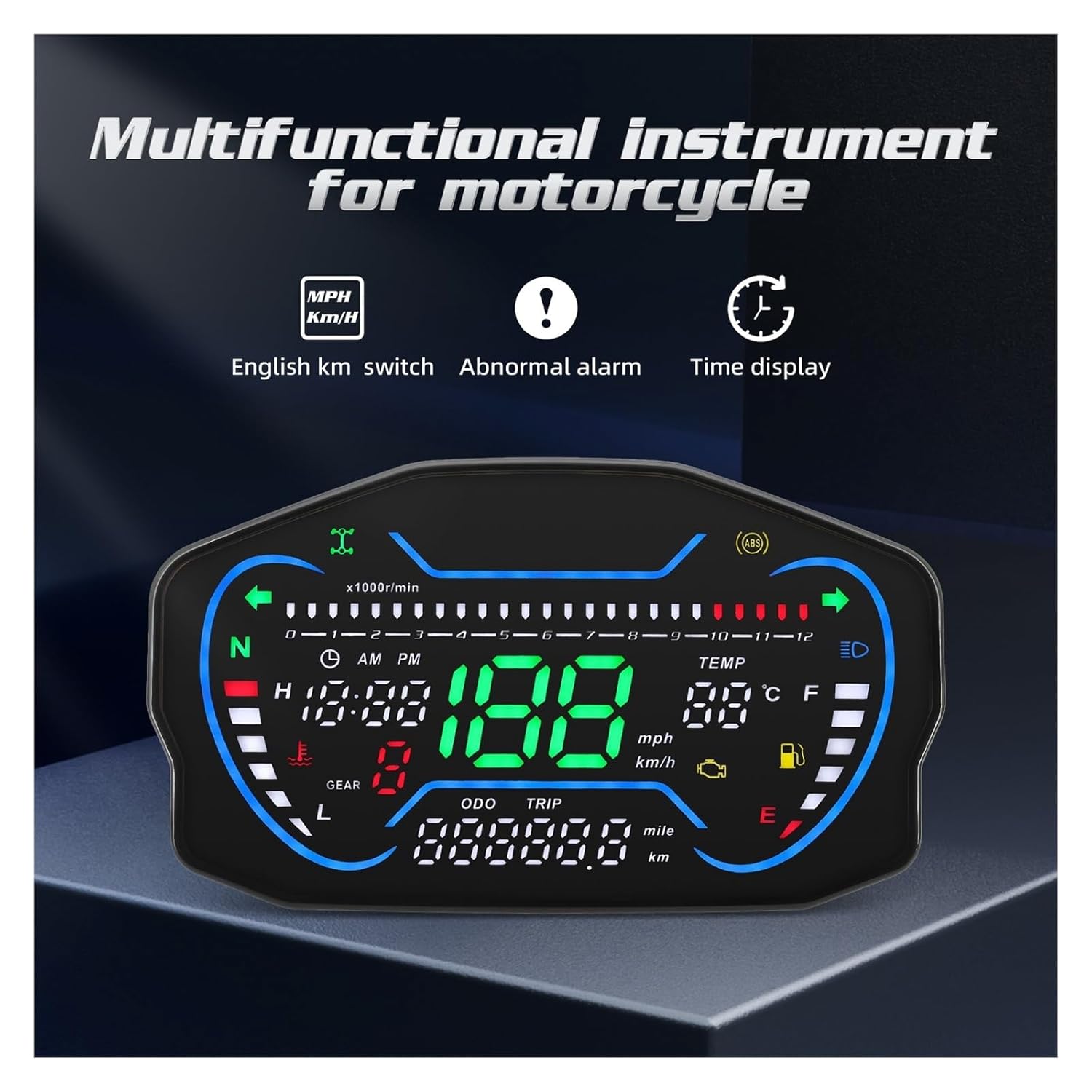 スピードメーターRPMオートバイメーターGPSスピードメーターデジタル