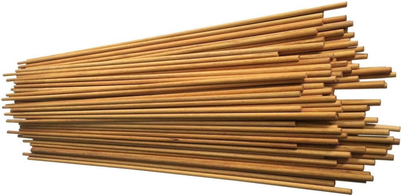 Oulay 12pcs Archery Wooden Arrow Shaft 80cm 35-65# Dia8mm No Nock ONLY Wood Shaft