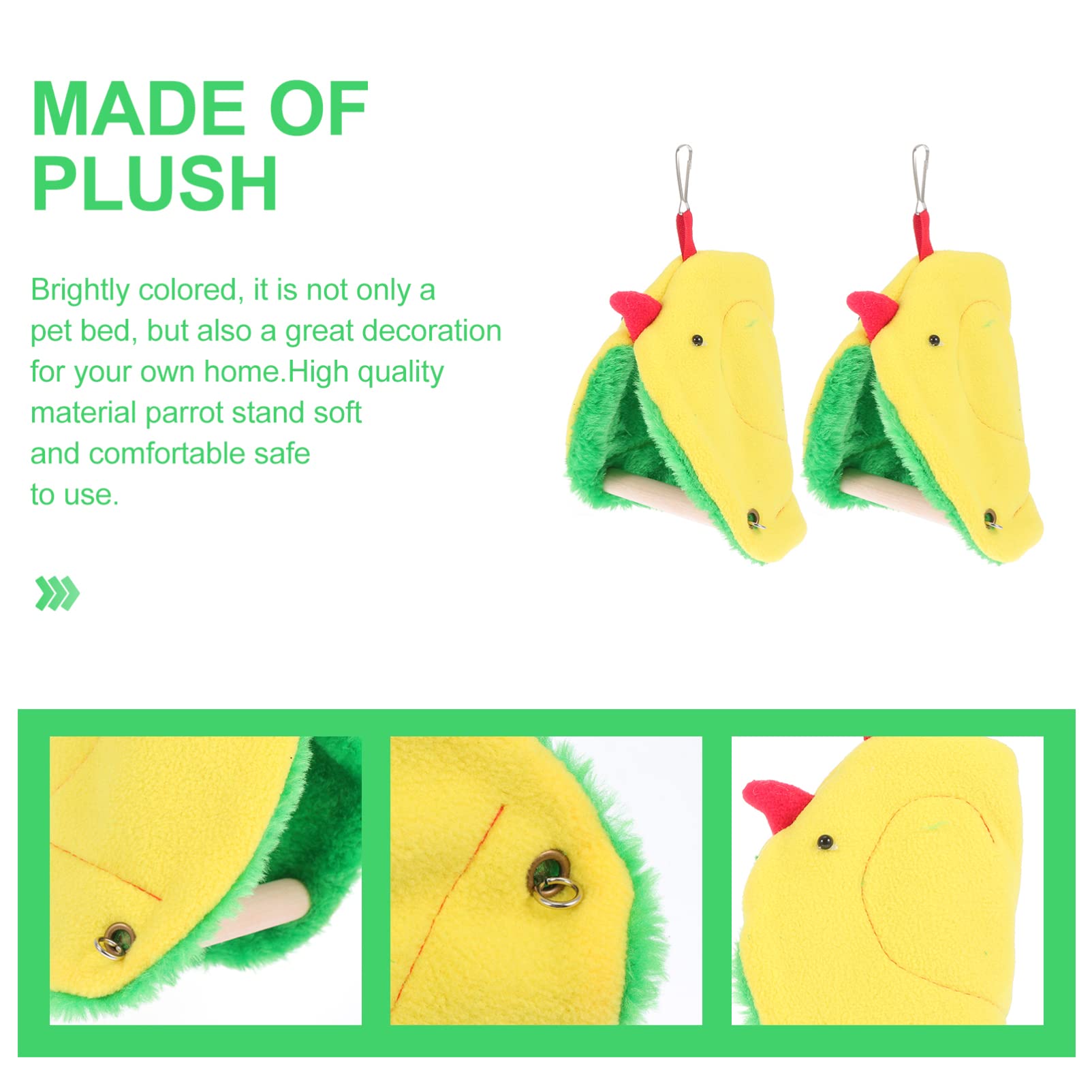 POPETPOP 6sets Nido Accogliente per Pappagalli con Supporti da Ceste Appese per Uccelli Piccoli Rifugio Confortevole e Sicuro per Pappagalli e Canarini