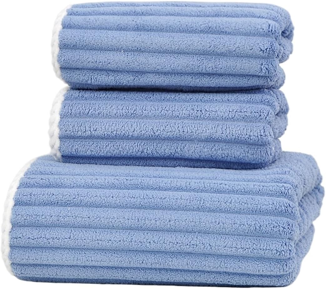 Cotton Bath Towel Adult Soft Absorbent Towels Bathroom Sets Towels for Home(Gray)
