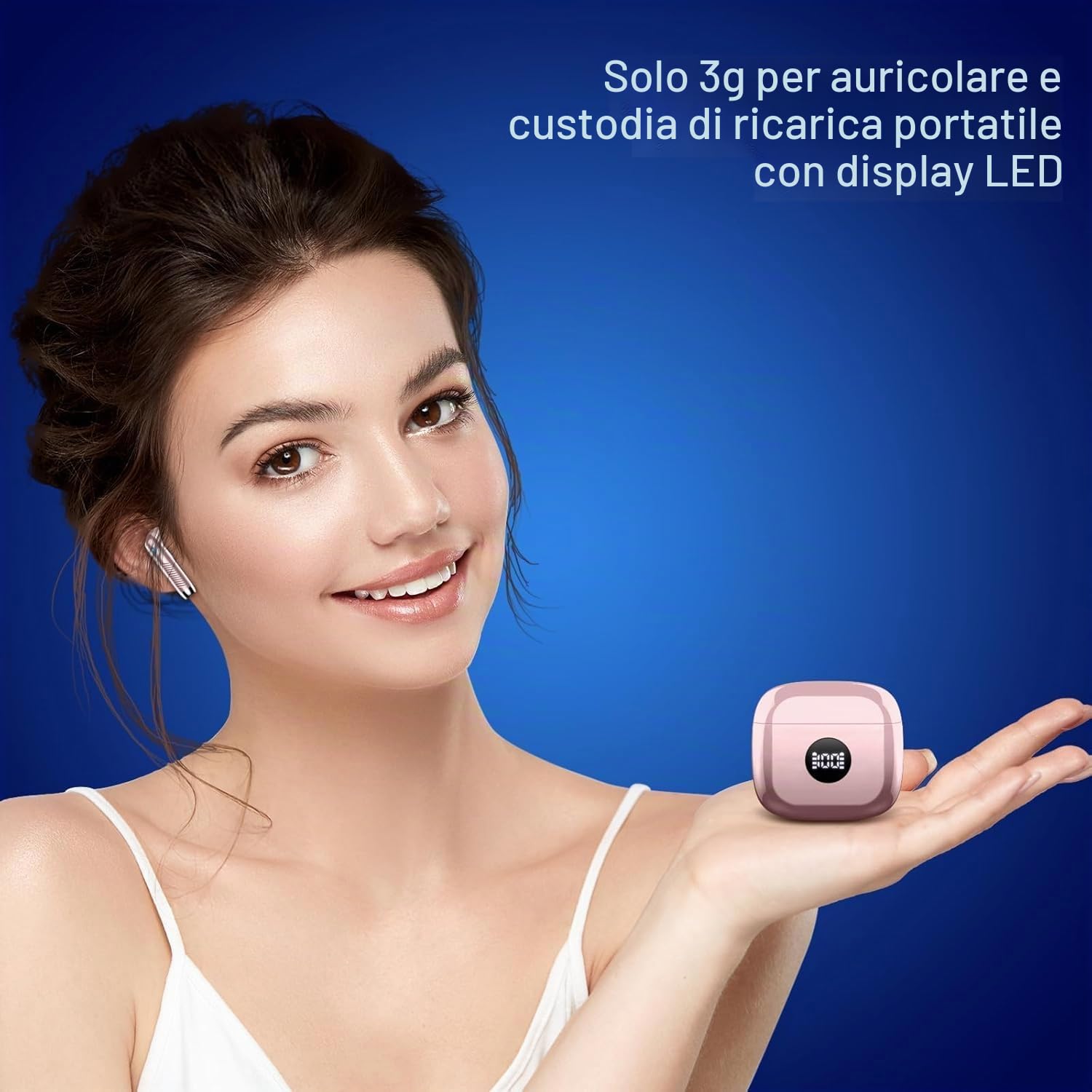 Cuffie Bluetooth Auricolari Bluetooth 5.4, Cuffie Wireless con 4 ENC Cancellazione Rumore Mic, Cuffie in Ear 40 Ore di Riproduzione, Cuffie Senza Filo HiFi Stereo IP7 Impermeabili per iOS & Android