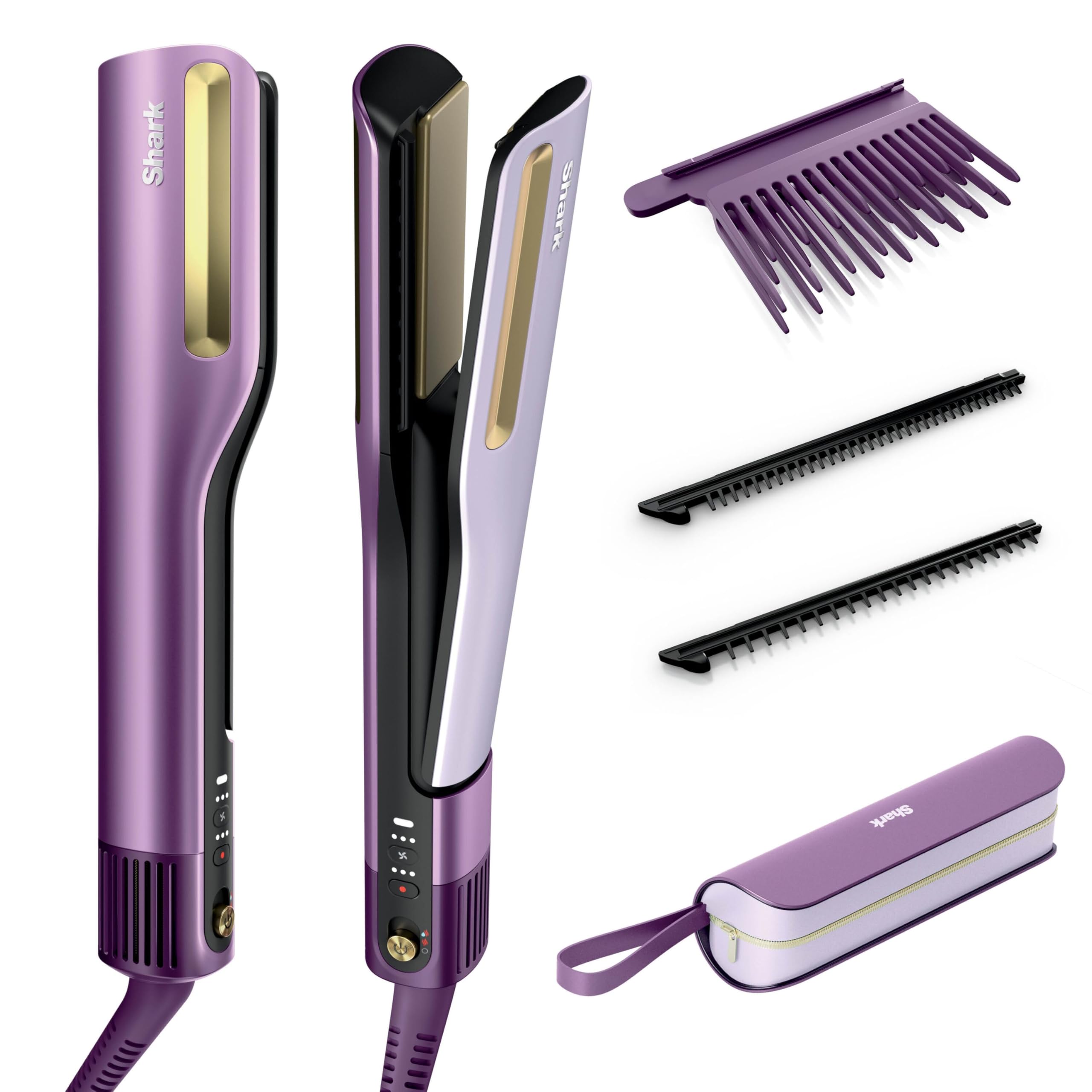 Shark Unisex Purple Silkipro Straight Hair Straightener & Dryer In One Tool Ht401uk In