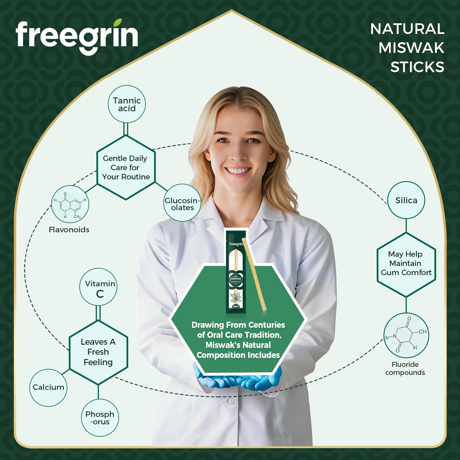Miswak 2 sztuki naturalnych pałeczek Siwak szczoteczka do zębów do białych zębów, zdrowe dziąsła i świeży oddech, tradycyjna pielęgnacja jamy ustnej bez dodatków, idealna w podróży i na co dzień, do