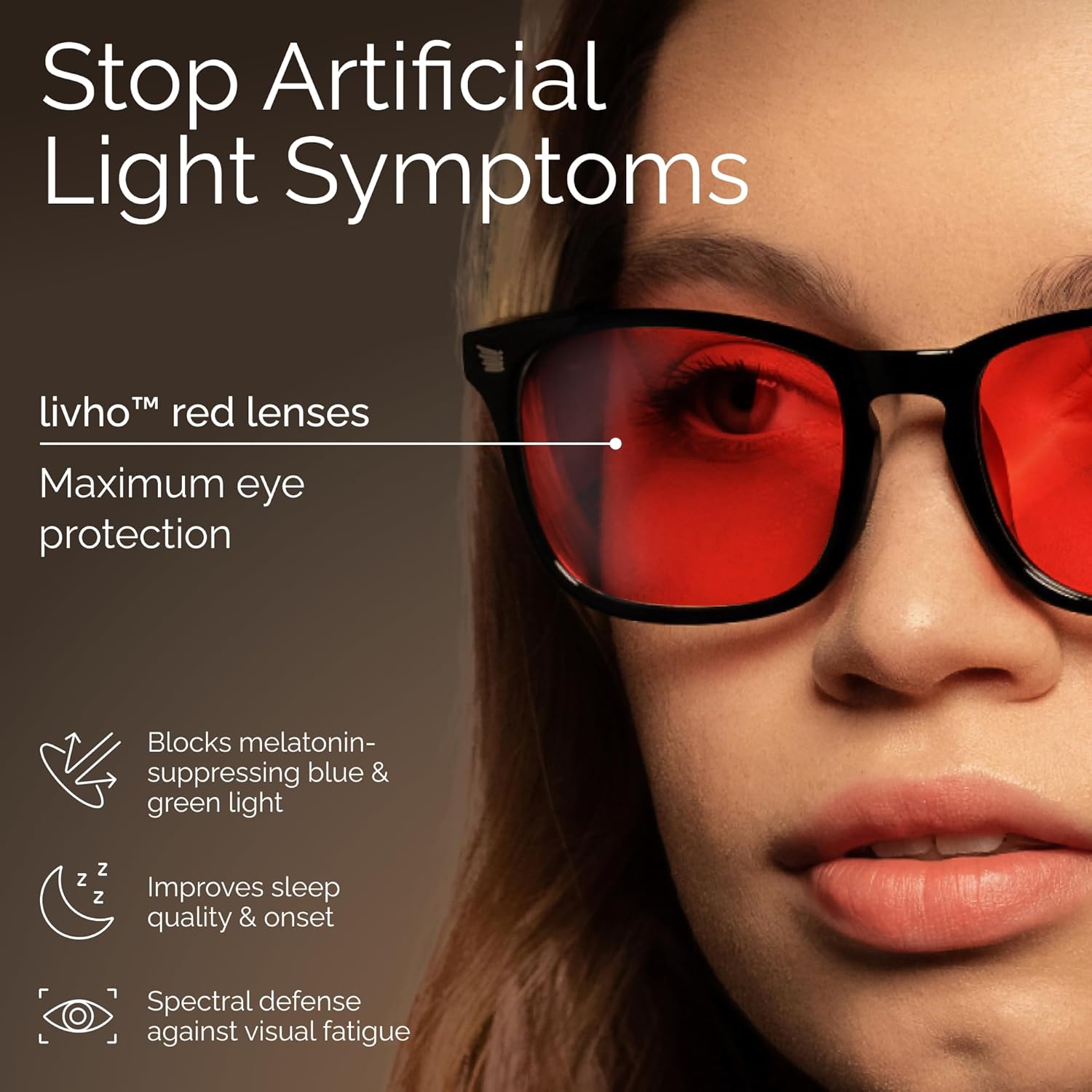 livho High Tech Blue Light Glasses - Advanced Blue Light Blocking Computer Glasses - Screen Fatigue & UV Protection - Image 3