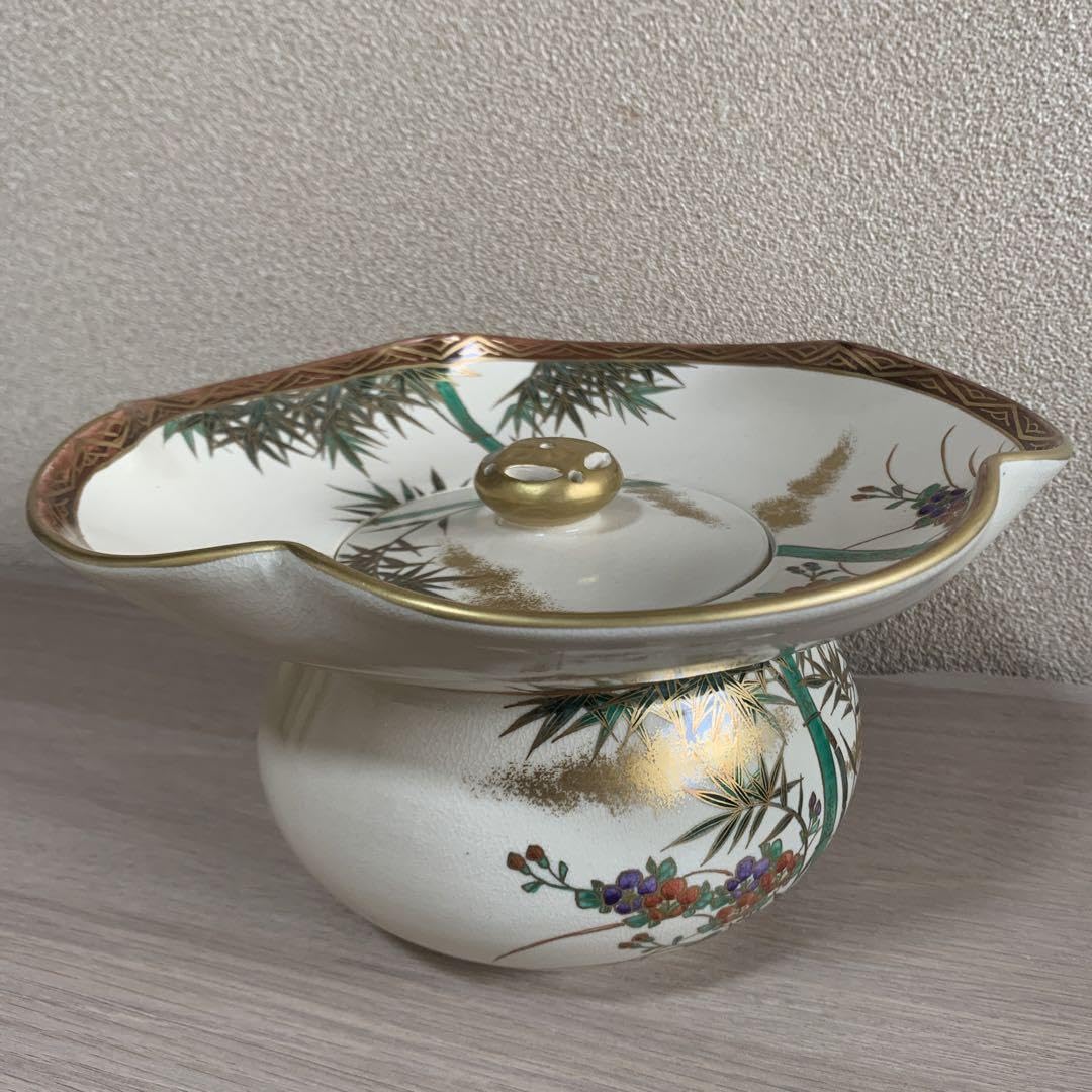 茶道具】青釉寳袋水指 水指381 青磁 【茶道具】青釉寳袋