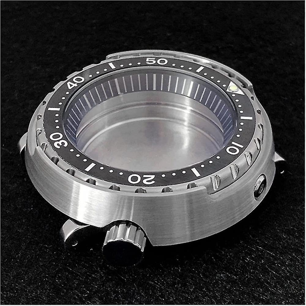 Caja de acero inoxidable de cristal mineral de 45 mm para reloj Nh35/nh36 con mecanismo de modificación de movimiento mecánico