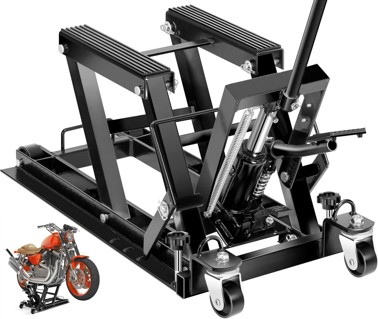 ELEVADOR/ASCENSOR DE MOTOS Y QUADS 680 KILOS CABALLETE ELEVADOR PLATAFORMA PARA MOTO