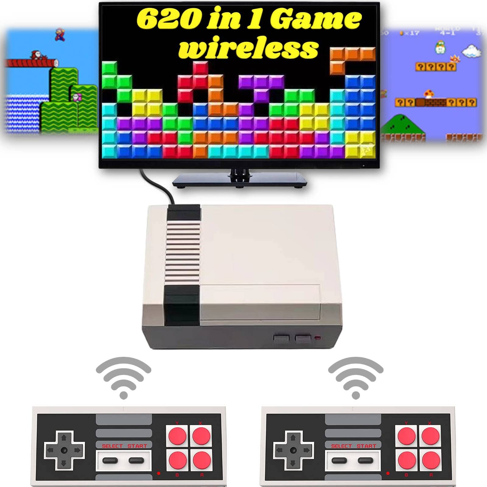Amazon.com: Retro Game Console,Classic Mini Game System Preloaded 620 Video Games and 2 Controllers,AV Output Retro Toys Gifts for Kids and Adults : Toys & Games Amazon.com: retro game console,classic mini game system preloaded 620 video games and 2 controllers,av output retro toys gifts for kids and adults : toys & games