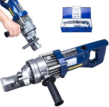 Electric Rebar Cutter, 110V Hydraulic Electric Rebar Cutter, Cutting up to 4-22mm Rebar, Rebar Cutting Edge Saw for Steel Bar, Portable Rebar Cutter Tool 2.5-5S Cutting Speed,RC16