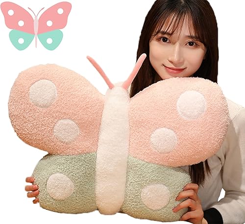 Miniatura 2 de TONGSONG Linda almohada de peluche de mariquita de peluche de mariquita, juguetes de peluche Kawaii suave para mujer, almohada de escarabajo para