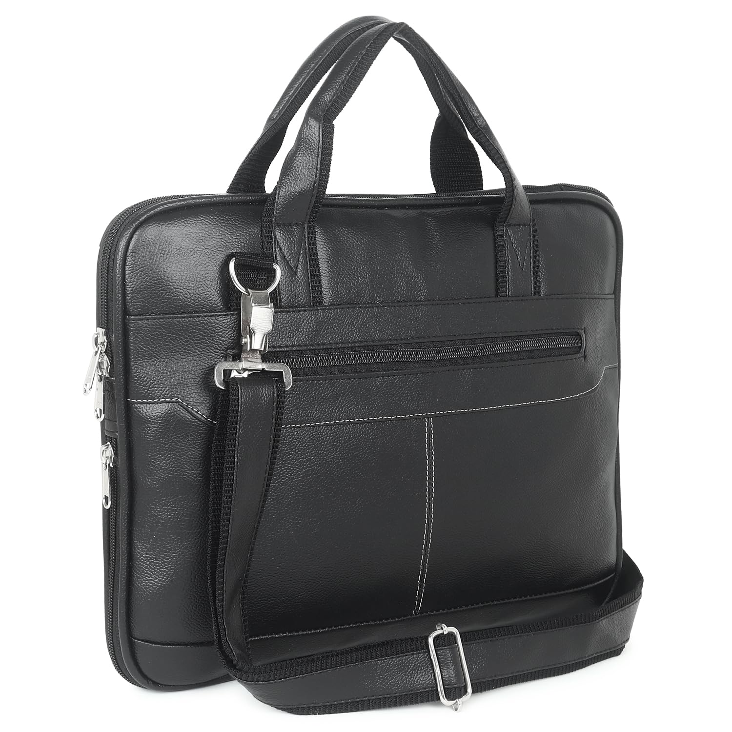 KIM BAG HOUSE Leather 15.6 Inch Laptop Messenger Office Bag with Multiple Compartment with Expandable Bottom Used Shoulder and Handbag for Men and Women