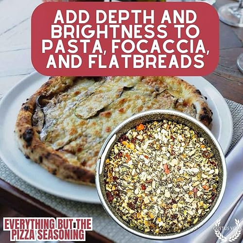 Miniatura 4 de Everything But the Pizza Seasoning | Todo natural | Sin OMG | 1.0 oz (28 g) | Mezcla de especias gourmet | Lote pequeño | Masaje artesanal | Paquete
