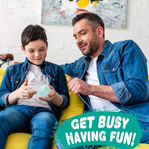Miniatura 7 de WUQID Infinity Cube - Juguete antiestrés para niños y adultos, bonito, pequeño, accesorio único para aliviar la ansiedad y pasar el tiempo (color