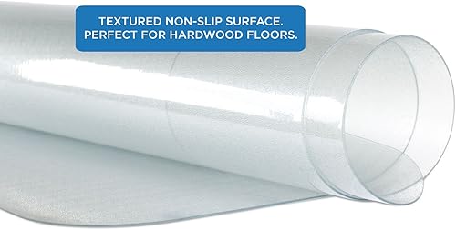 Miniatura 3 de Mount-It! Tapete para silla de oficina para suelo de madera dura, protector de suelo transparente para silla de computadora, uso en el hogar u