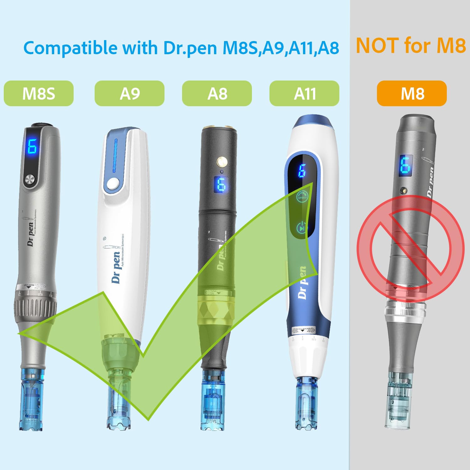 Dr.pen Microneedling Pen Cartridges For Dr.pen M8S,A9,A11 For Home Use
