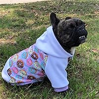 Vista 2 de Sudaderas con Capucha Moradas para Perros Cachorros Pequeños y Medianos, Sudadera con Capucha de Navidad con Bolsillo, Sudadera con Capucha