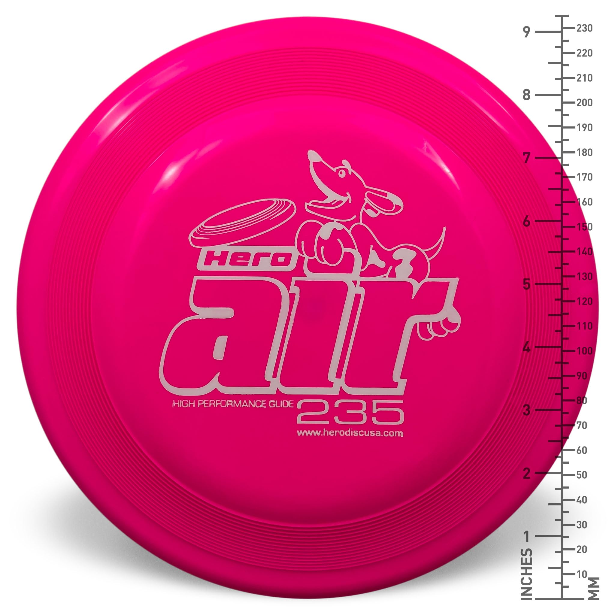 Amazon.com : Hero Air 235 Flying Dog Sport Disc (Black) : Pet Toys