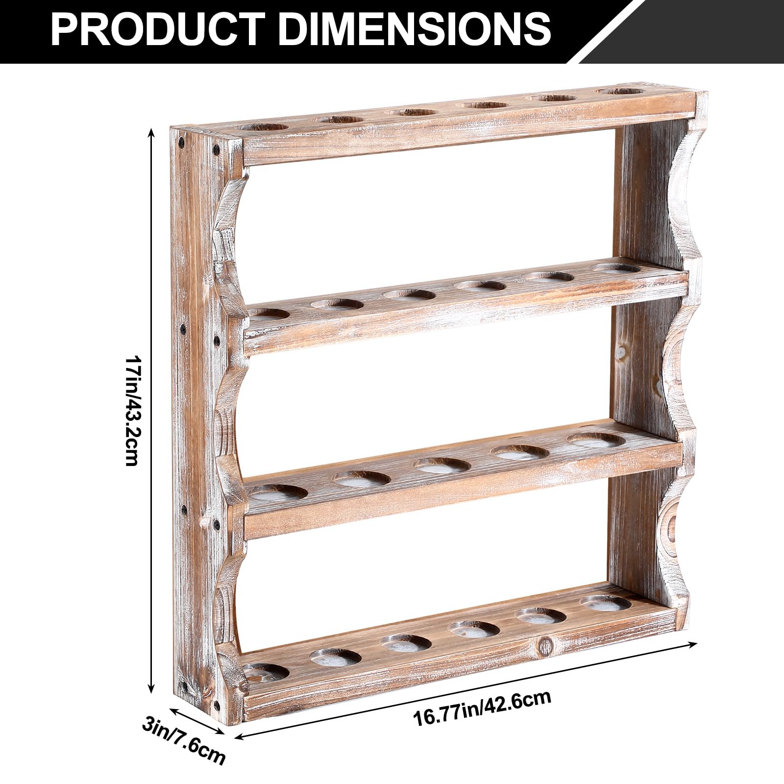 Wandregal Für Schnapsgläser, 30 Fächer, Schwarz – Holzvitrine Ca. 43 X 60 Cm, Zur Sammlungspräsentation