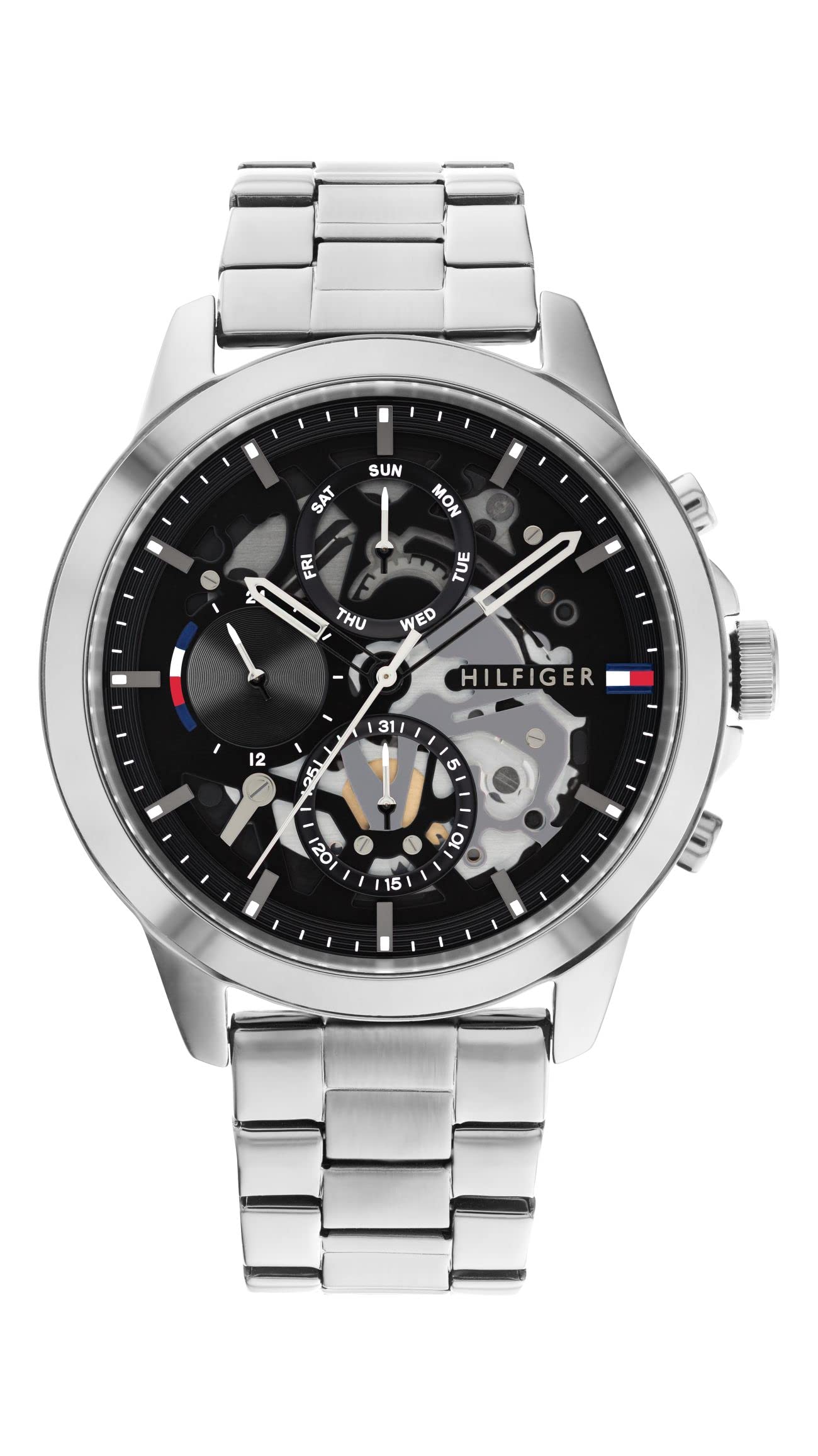 Tommy Hilfiger Men Black Dial Quartz Multifunction Watch-NETH1710477 (B09YV96ZS7) Amazon Price History, Amazon Price Tracker