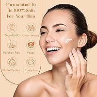 Vista 5 de Clear Beauty Hidratante facial con vitamina C y colágeno, crema de noche antienvejecimiento, hidrata, reafirma y suaviza durante la noche