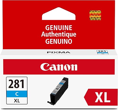 Miniatura 27 de Canon CLI-281 XL Tanque de tinta amarillo genuino, compatible con impresoras de la serie TR8520, TS9120, TS8120, TS6120, TS9521C/a, TS9520/a
