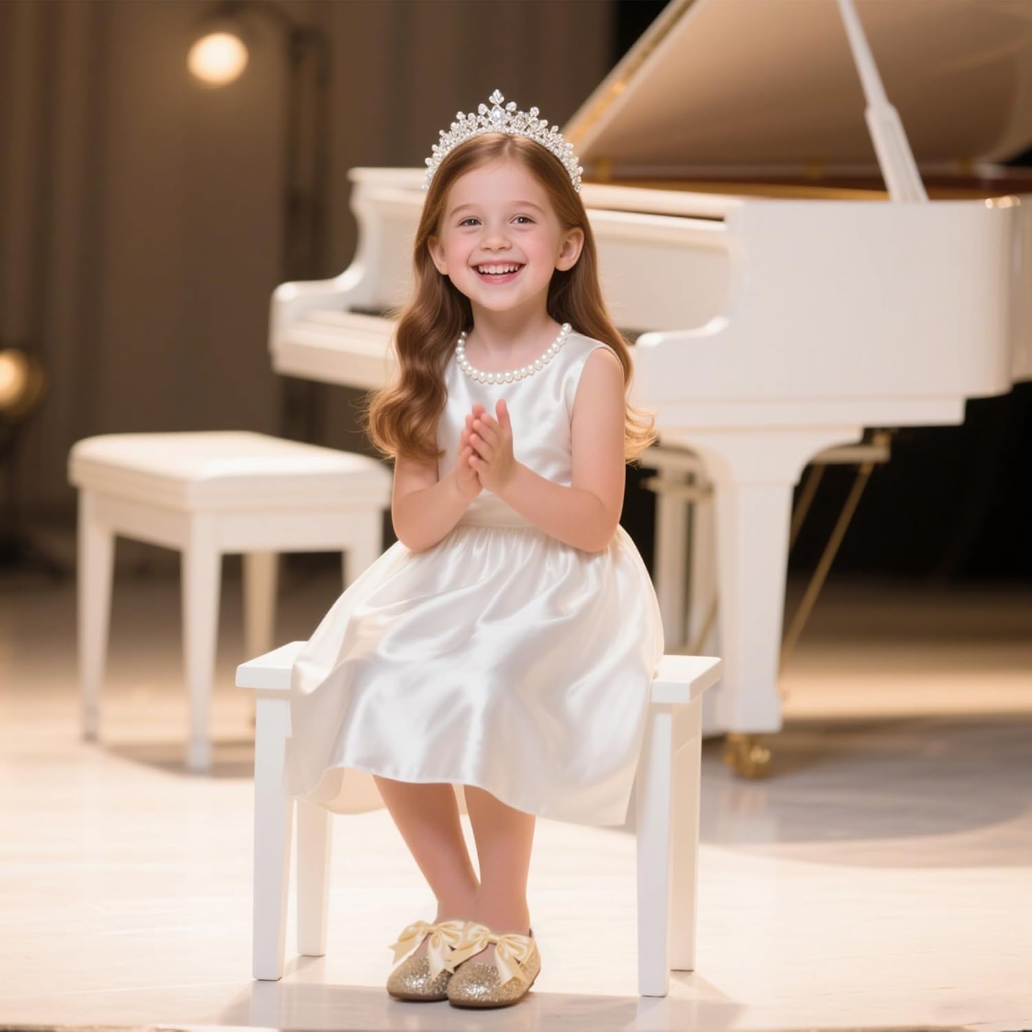 Kiderence Little Toddler Girls Dress Shoes Ballerina Ballet Flats Kids Mary Janes - Image 2