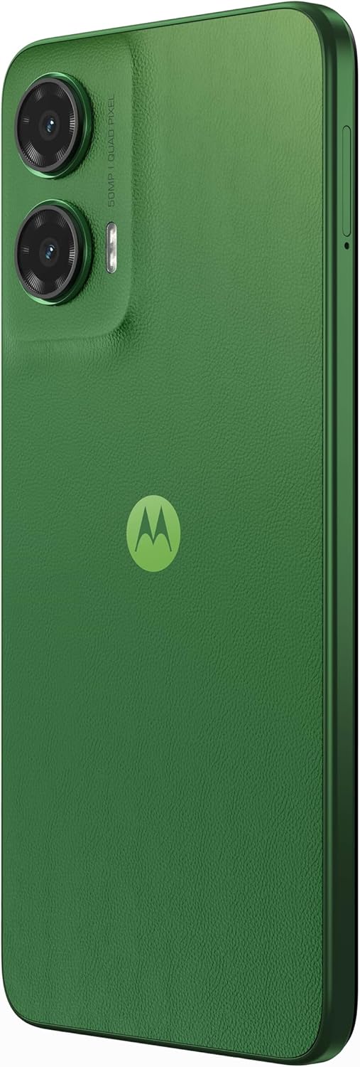Motorola Moto G35 Dual-SIM 256GB ROM + 4GB RAM (GSM Only | No CDMA) Factory Unlocked 5G Smartphone (Leaf Green) - International Version
