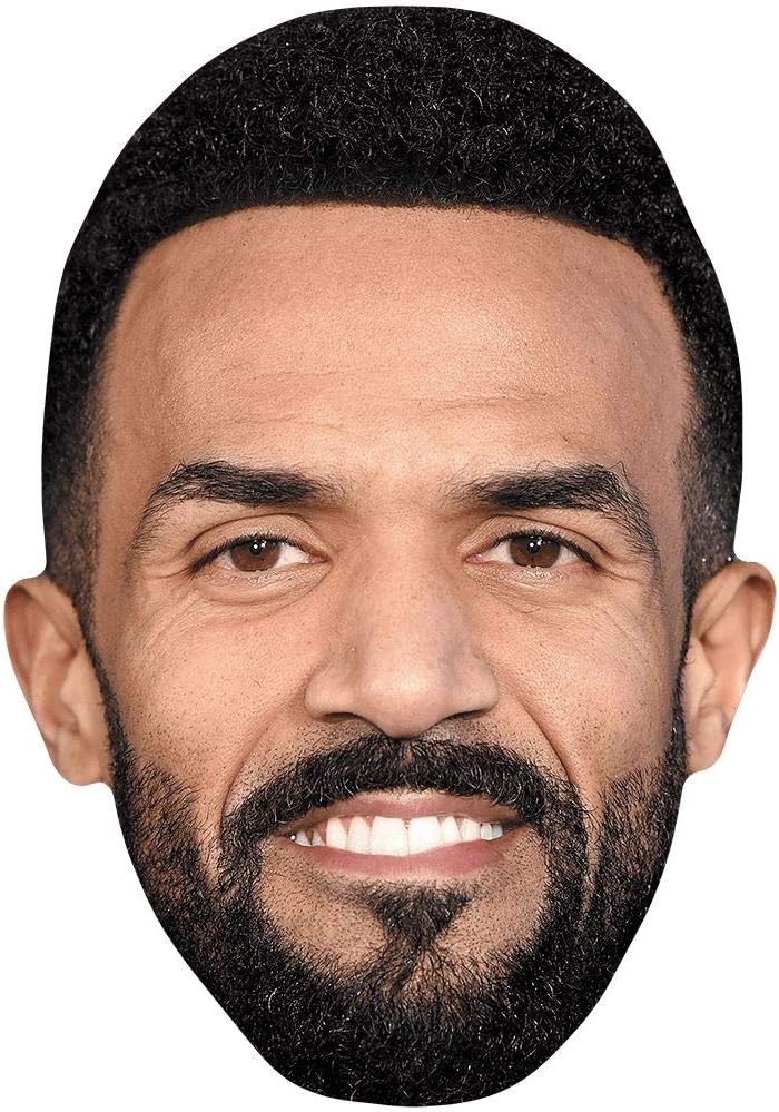 Craig David (Beard) Celebrity Mask, Flat Card Face, Fancy Dress Mask