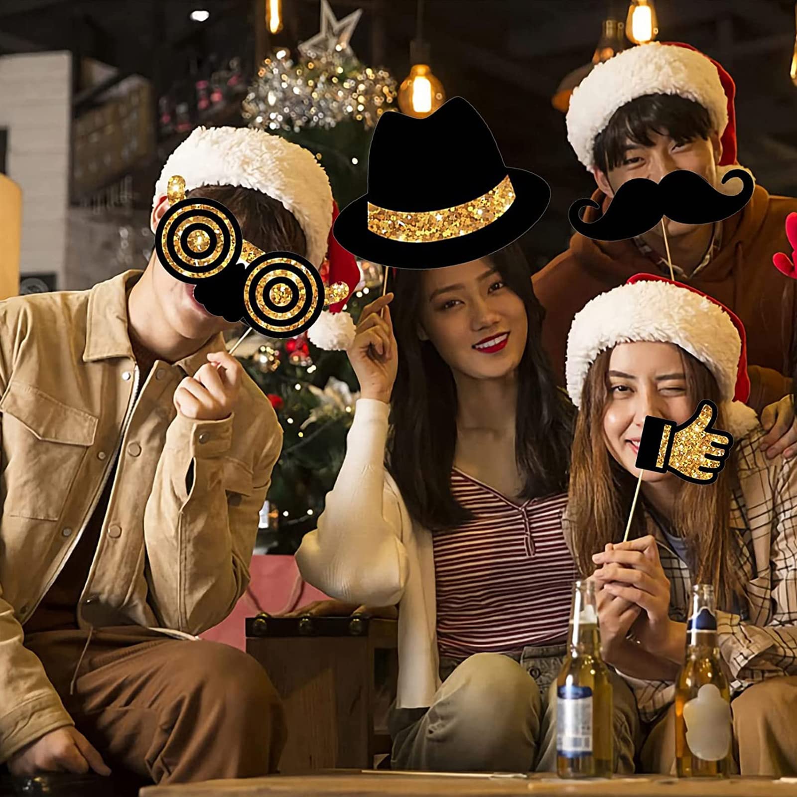 24 stuks partyrekwisieten selfie-rekwisieten, verjaardagsfeest, grappige fotorekwisieten, 30e verjaardag fotobooth props, 30e verjaardag fotorekwisieten voor diversiteit feesten, verjaardagen, feesten, bruiloften