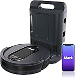 Shark AV1010AE IQ Robot Vacuum with XL Self-Empty Base, Bagless, 45-Day Capacity, Advanced Navigation, Alexa & Wi-Fi, Multi-Surface Brushroll, for Pets, Dander & Dust, Carpet & Hard Floor, Black