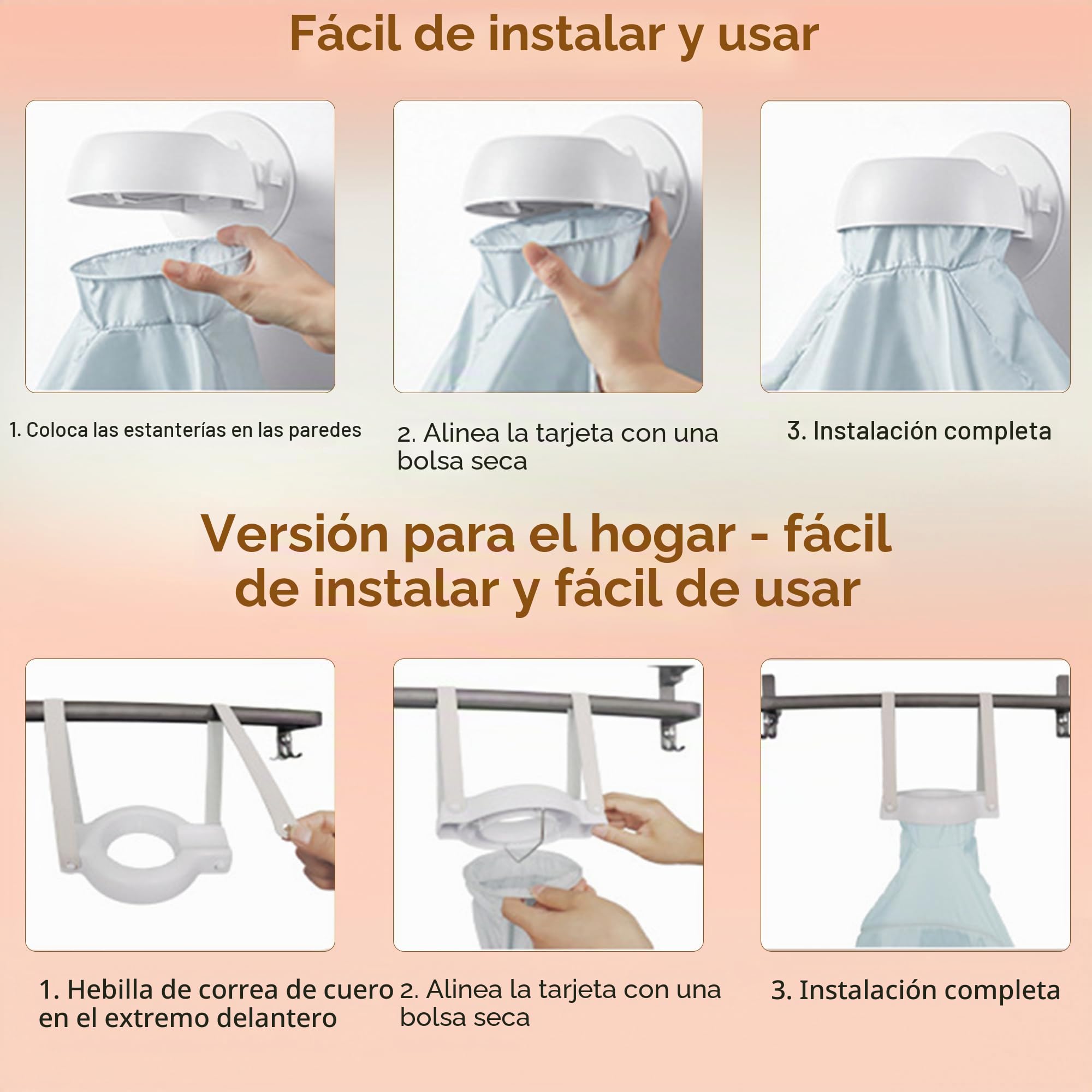 Secador Pelo Profesional, Multifuncional Secador de Viaje para secarse las manos, la ropa y el pelo, 300 Millones de Iones Negativos, 110.000 RPM Ultrarrápidas, 3 Temperaturas y 2 Velocidades