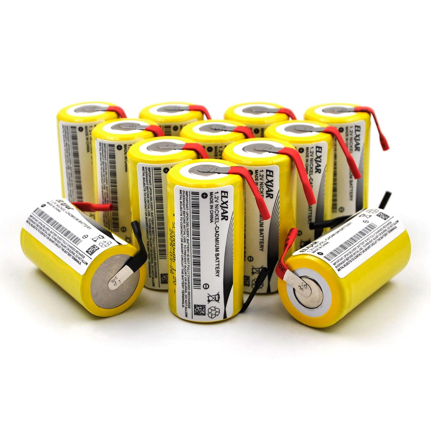 Amazon.com: YUTSUJO (12-Pack) Sub C 1.2V 2000mAh Ni-CD