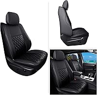 Vista 7 de Huidasource Fundas de asiento para Jeep Grand Cherokee, juego completo de fundas de asiento impermeables de cuero de cobertura total, protector