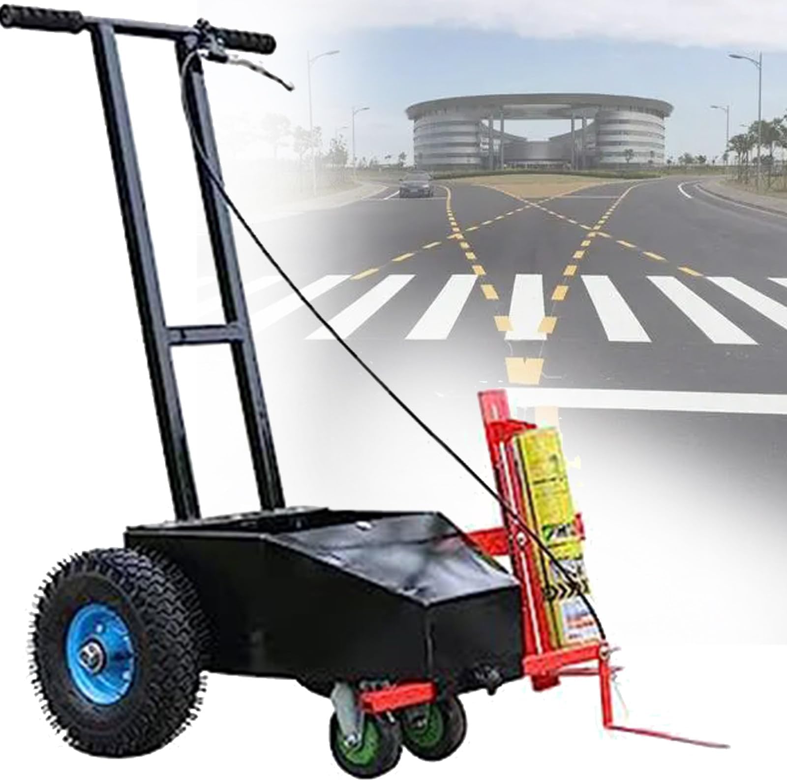 Wheel Transfer Line Marking Machine Line Marker Machine Line Marker Spray Paint Line for Schools Sports Surfaces Factory Marking Works with Road or Grass Marking Paint