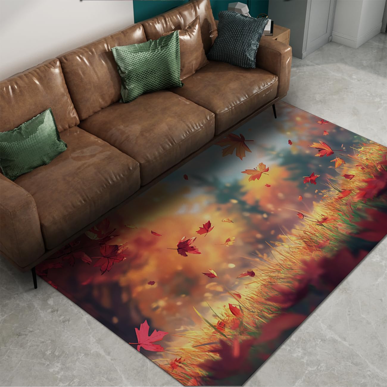 Dywan do salonu, 120 x 150 cm, zmywalny, do jadalni, biura, pod stół