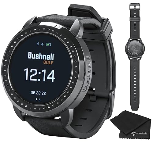 Bushnell iON Elite Black Golf GPS Watch with Lens Cleaning