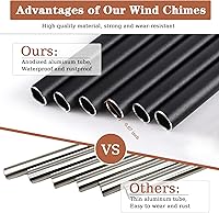 Vista 4 de Regalos conmemorativos para perros, campanillas de viento conmemorativas para mascotas de 28", regalo de condolencias por pérdida de perro, regalo