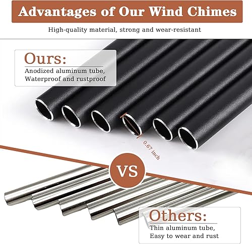 Miniatura 56 de Regalos de pérdida de mascotas, campanillas de viento conmemorativas para perros de 28 pulgadas, regalo de condolencias por pérdida de perro, regalo