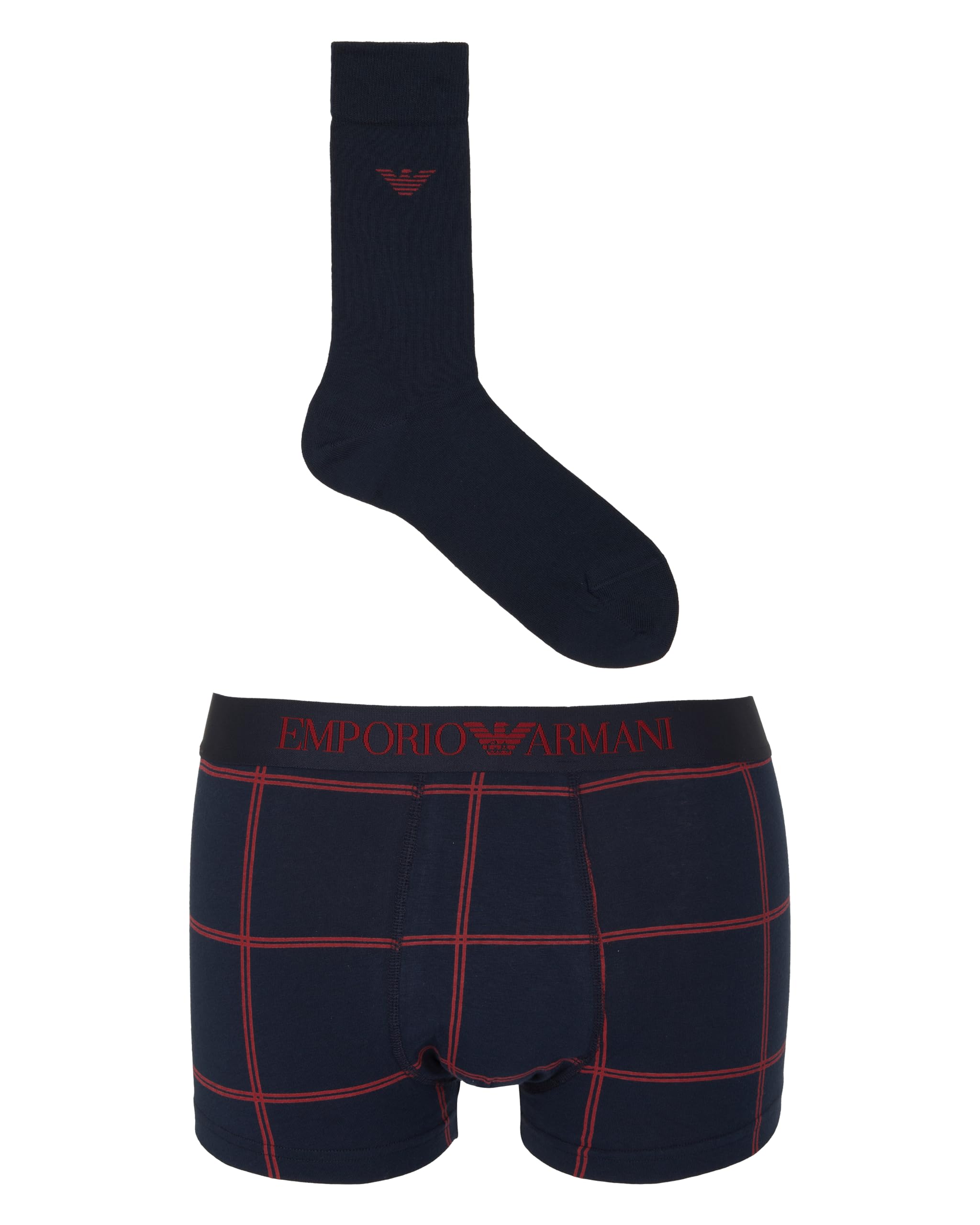 Emporio Armani Herren Trunk + Socks Gift Set Badehose (2er Pack)